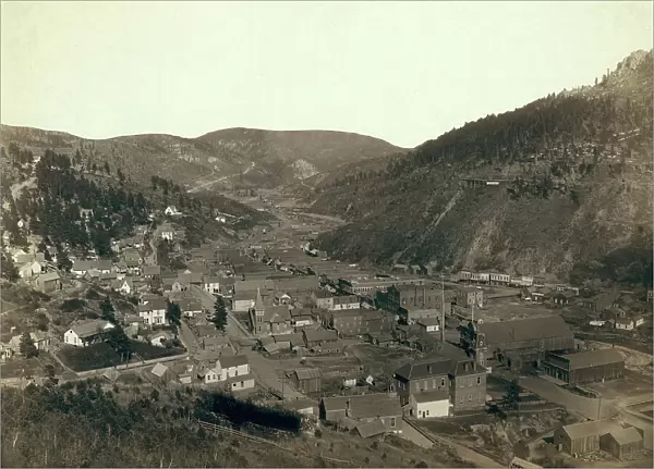 Deadwood, [SD] from Mrs Livingston's Hill, between 1887 and 1892. Creator: John C. H. Grabill