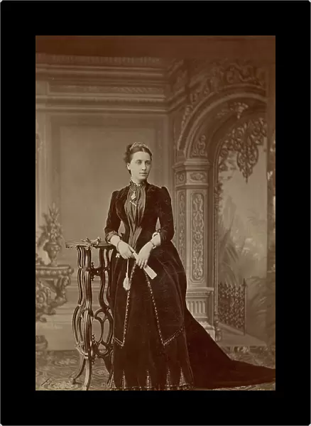 A portrait of Countess Sophia Sergeevna Ignatieva, wife of His Majesty's retinue... 1880-89. Creator: I Milevskii