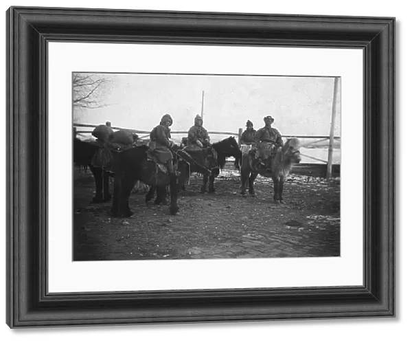 Yakuts on horses, 1890. Creator: Unknown