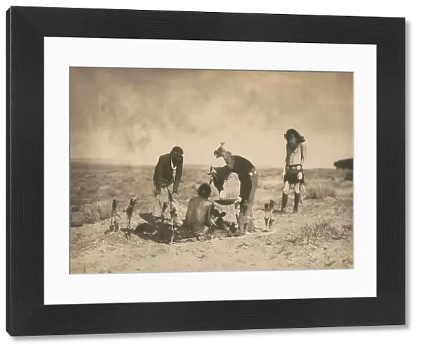 Giving the medicine-Navaho, c1905. Creator: Edward Sheriff Curtis