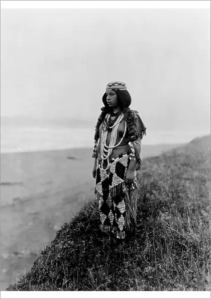 On the shores of the Pacific-Tolowa, c1923. Creator: Edward Sheriff Curtis
