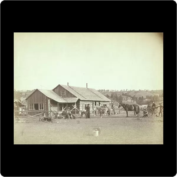 Western Ranch House, c1888. Creator: John C. H. Grabill