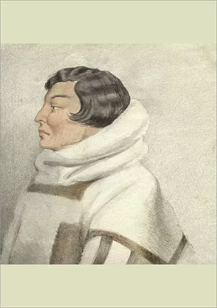 Portrait of a northerner, 2nd half of 19th century. Creator: Mikhail Znamensky