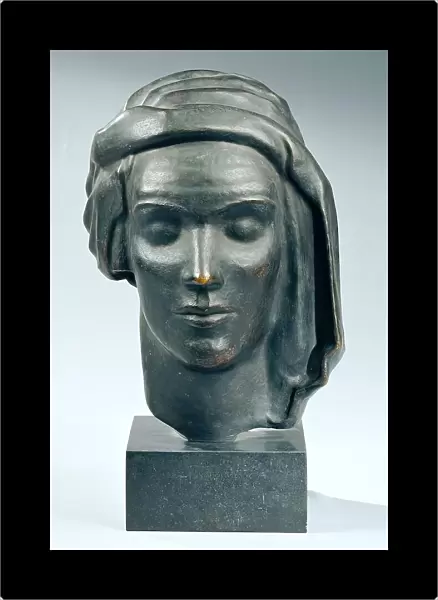 Female head with turban (Edwarda), 1935. Creator: Viktor Planckh