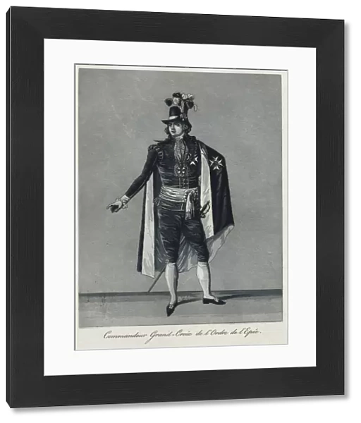 'Commandeur Grand-Croix de l'Ordre de l'Epée', 1780s. Creator: Johan Abraham Aleander. 'Commandeur Grand-Croix de l'Ordre de l'Epée', 1780s. Creator: Johan Abraham Aleander
