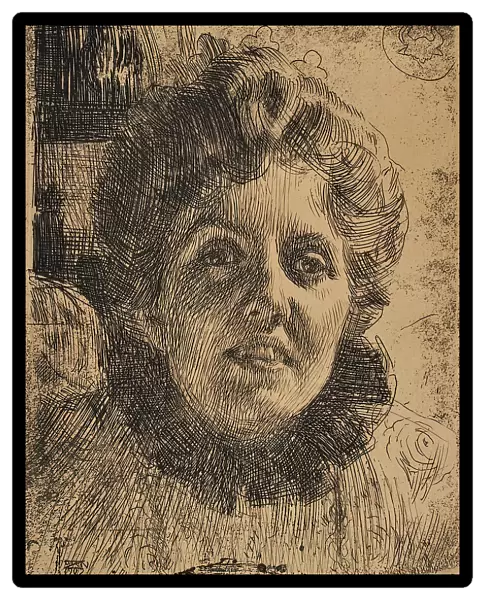 Aurore Oxenstierna-Klintberg, 1909. Creator: Anders Leonard Zorn