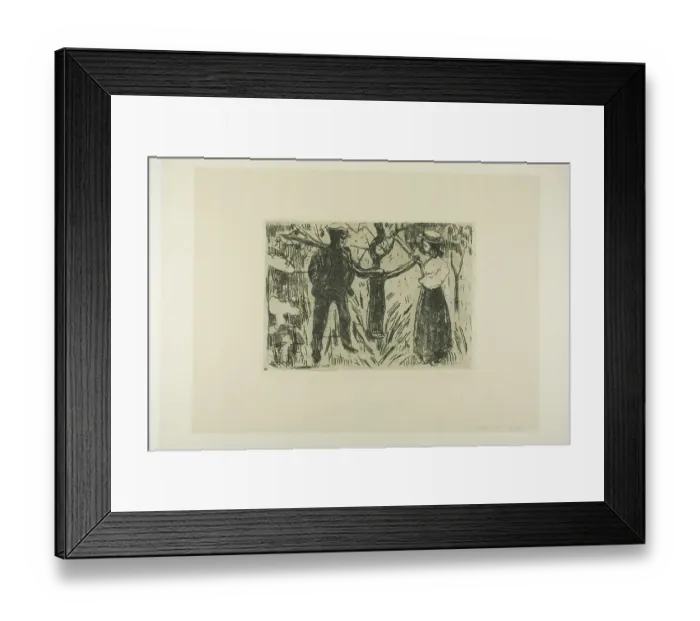 Framed Print : Edvard Munch Print: Adam and Eve, 1915 Framed Print : Edvard Munch Print: Adam and Eve, 1915