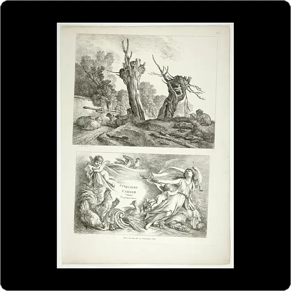 Plate 25 of 38 from Oeuvres de J. B. Huet, 1796–99. Creator: Jean Baptiste Marie Huet