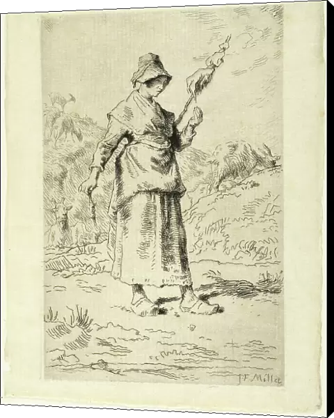 The Spinner, 1868–69. Creator: Jean Francois Millet