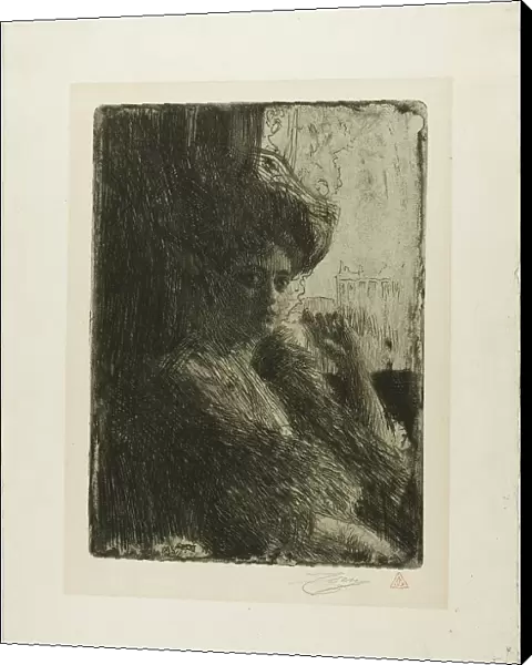 Betty Nansen, 1905. Creator: Anders Leonard Zorn
