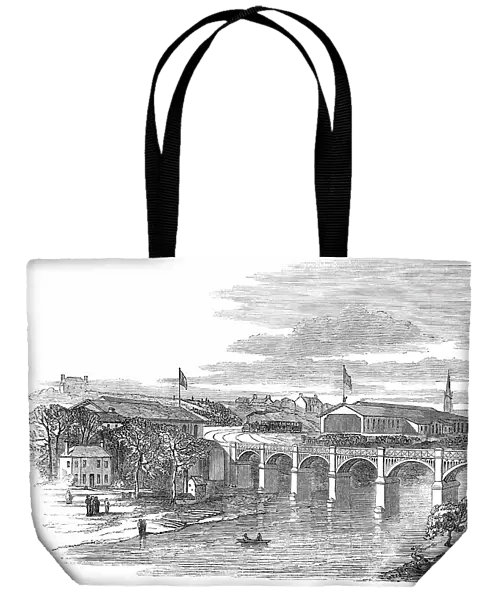 Opening of the Aberdeen Railway - Dee Bridge and Aberdeen Terminus, 1850. Creator: Unknown