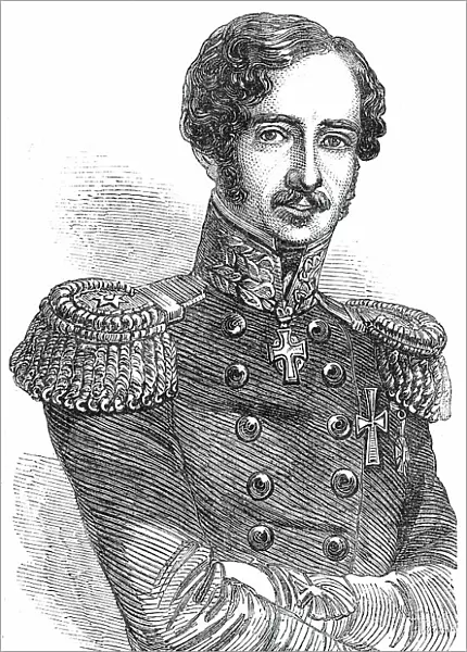 Christian Julius de Meza, Major-General, and Commander-in-Chief of the Danish Artillery, 1850. Creator: Unknown