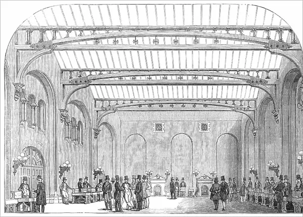 Interior of the New Corn Exchange, Nottingham, 1850. Creator: Unknown