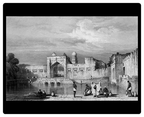 Taj Bowlee, Bejapore, 1834. Creator: Samuel Prout