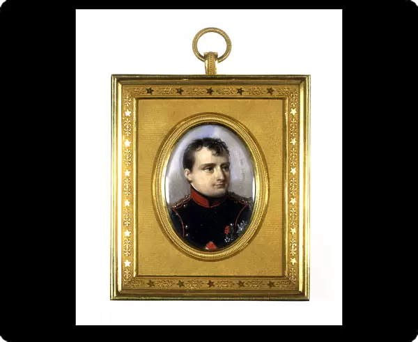 Napoleon I in the uniform of the National Guard, 1812. Creator: Jean-Baptiste Isabey