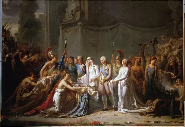 Allegory of the entry of Louis XVIII into Paris, May 3, 1814. Creator: Pierre Nicolas Legrand