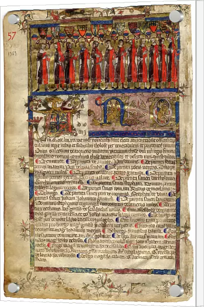 Livre I des annales (1295-1532), Les portraits des capitouls de l'année 1353-1354, 1353-1354. Creator: Anonymous