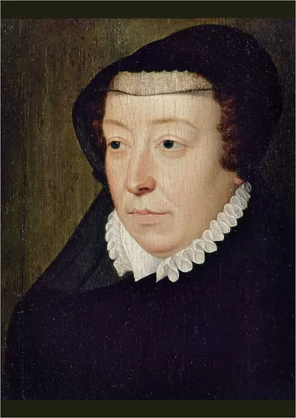 Portrait de Catherine de Médicis (1519-1589), reine de France, c1565. Creator: Francois Clouet