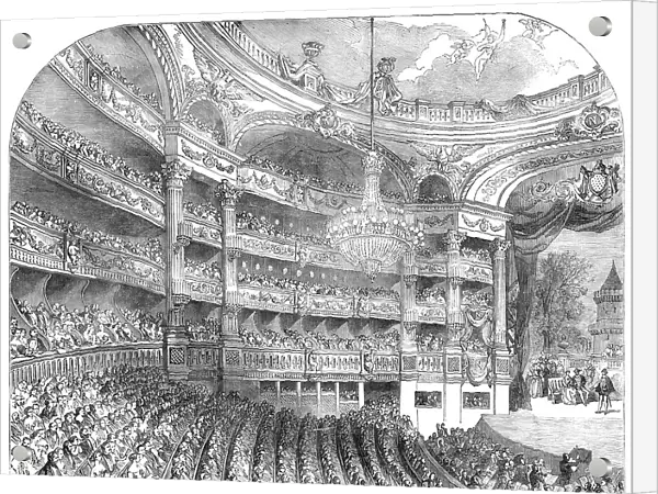 Interior of the Grand Opera-House, at Paris, 1854. Creator: Edmund Evans