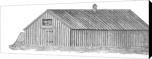Portable Pavilion Barracks for the Troops in the Crimea, 1854. Creator: Unknown