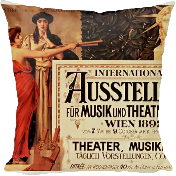 International exhibition for music and theater, Vienna, 1892. Creator: Klimt, Ernst (1864-1892)