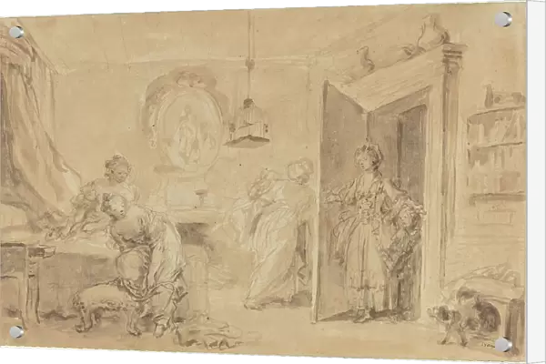 The Bedroom (Le Coucher or Ma Chemise brule). Creator: Jean-Honore Fragonard