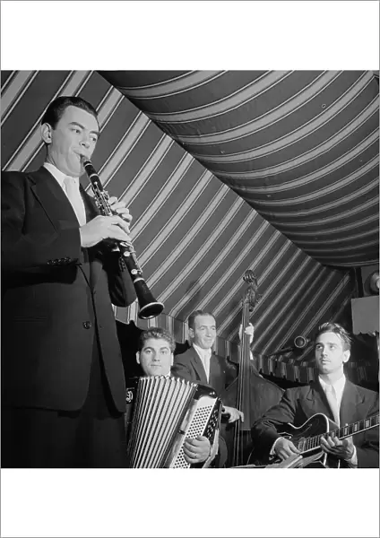 Portrait of Abe Most, Pete Ponti, Sid Jacobs, and Jimmy Norton, Hickory House, N.Y. ca. June 1947. Creator: William Paul Gottlieb
