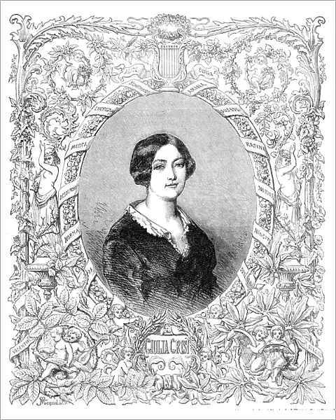 Giulia Grisi, 1854. Creator: Unknown