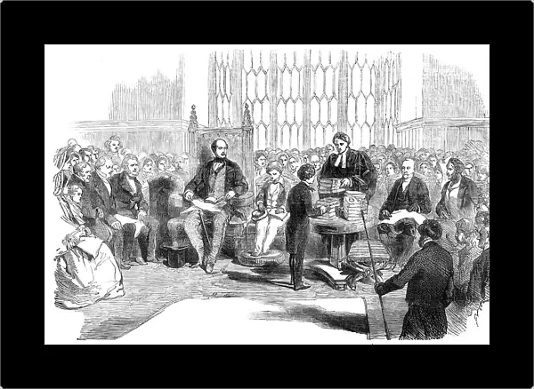 The Speech Day at Harrow School - Visit of Prince Albert and the Prince of Wales, 1854. Creator: Unknown