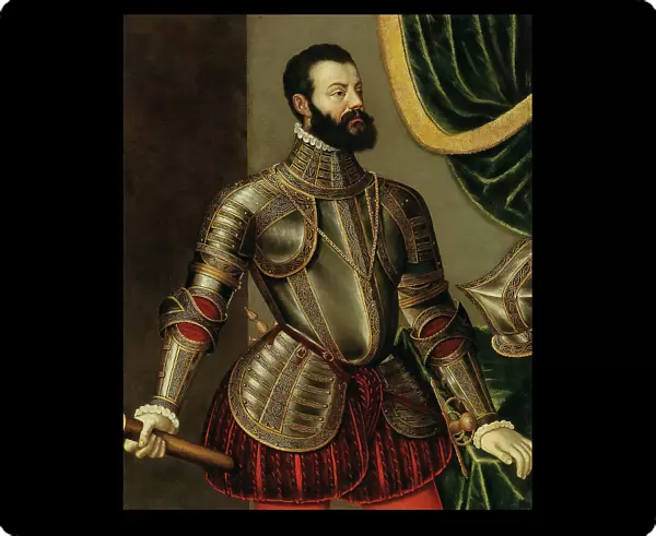 Portrait of Alfonso d'Avalos (1502-1546). Creator: Galeazzi, Agostino (1523-1576 / 79)