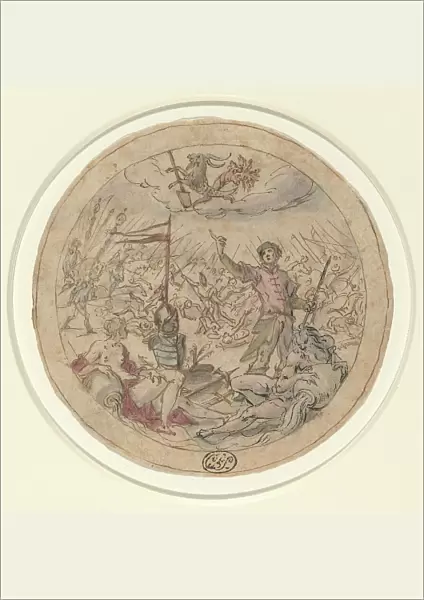 Allegory on the Turkish Wars, c. 1600. Creator: Hans von Aachen