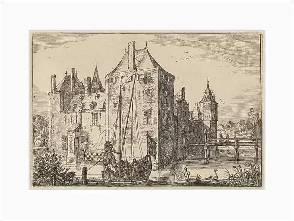 Castle (Warmond?), published 1612. Creator: Claes Jansz Visscher