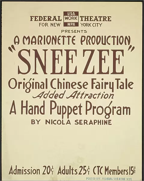 Snee Zee, New York, 1936. Creator: Unknown