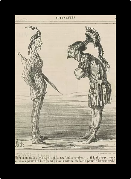 Eh bien! Mon brave anglais... 19th century. Creator: Honore Daumier