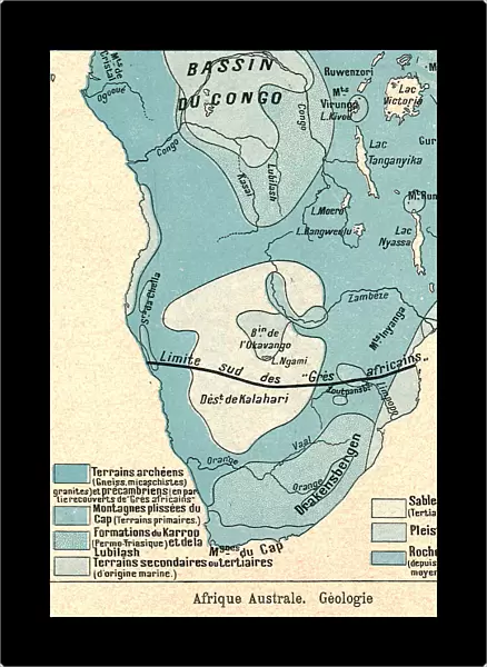 Afrique Australe. Geologie; Afrique Australe, 1914. Creator: Unknown