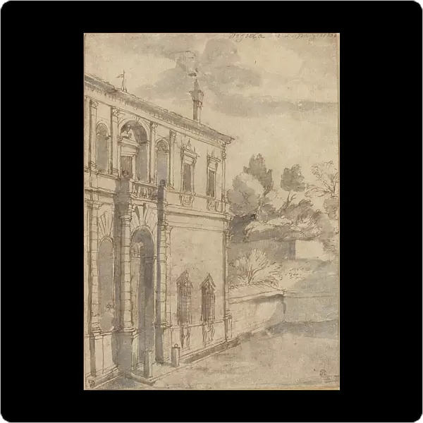 Villa di Papa Giulio, c. 1635. Creator: Claude Lorrain