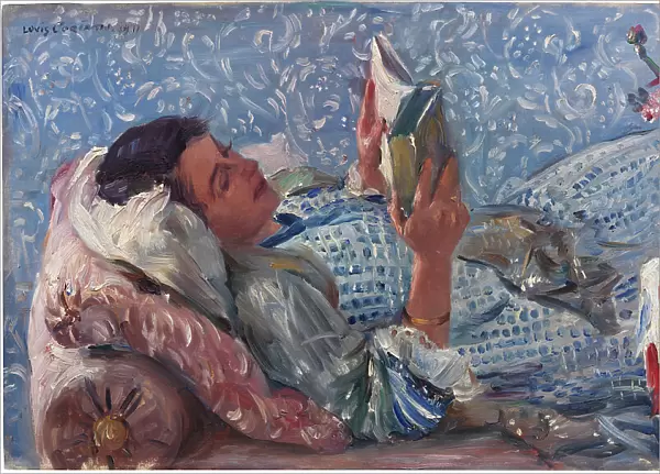 Reading woman, 1911. Creator: Corinth, Lovis (1858-1925)