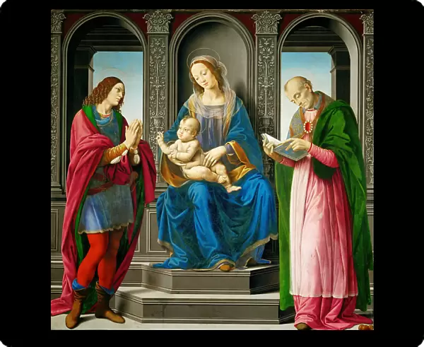 Madonna and Child with Saint Julian and Saint Nicholas, 1494. Creator: Lorenzo di Credi (1459-1537)