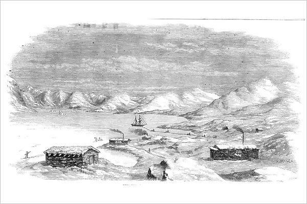 Lead Mine and Cryolite, in Arksul Ford, 1856. Creator: H. Crane