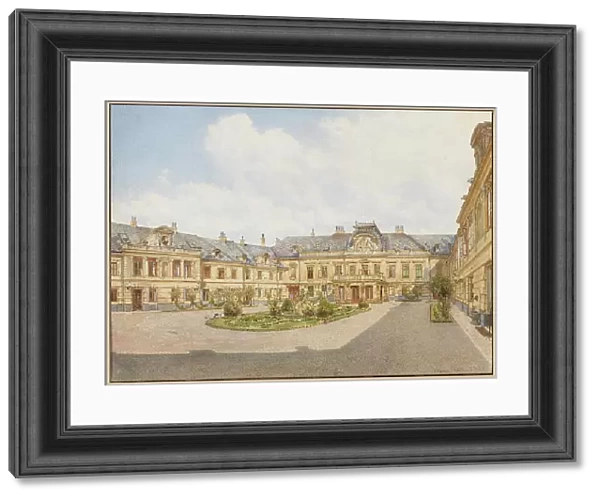 Palace of Archduke Karl Ludwig of Austria in Vienna, view of the courtyard, 1892. Creator: Alt, Franz (1821-1914)