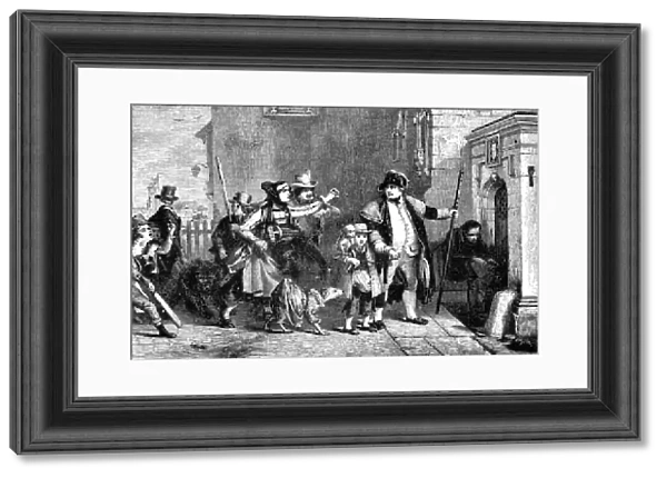'The Parish Beadle' - painted by Sir David Wilkie, R.A. - from the National Gallery, 1856. Creator: Unknown. 'The Parish Beadle' - painted by Sir David Wilkie, R.A. - from the National Gallery, 1856. Creator: Unknown