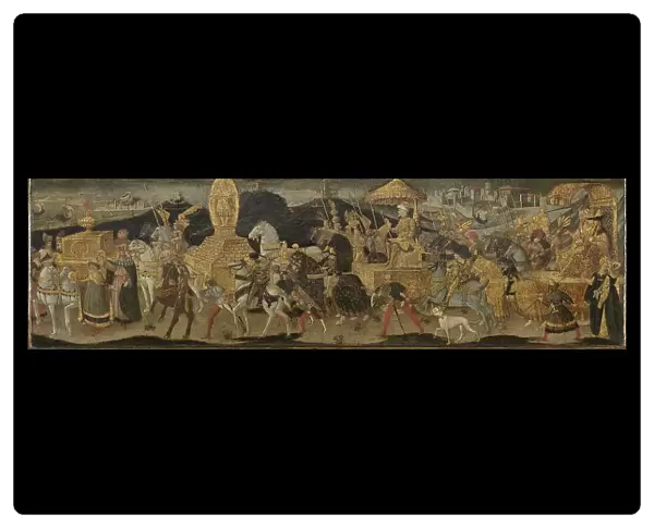 Darius Marching to the Battle of Issus, c.1450-c.1455. Creator: Workshop of Apollonio di Giovanni
