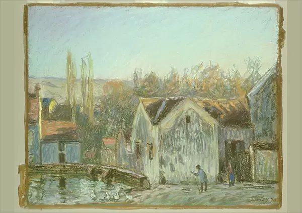 A Corner of Moret-sur-Loing, 1895. Creator: Alfred Sisley