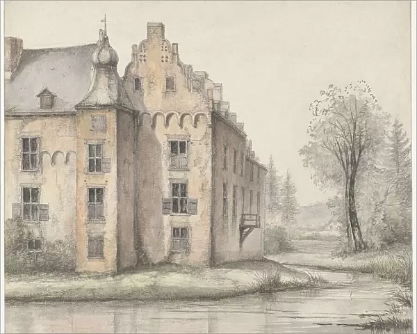 View of the Doorwerth Castle, 1801-1873. Creator: George Pieter Westenberg