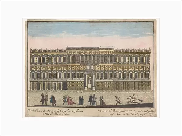View of the Palazzo Negrone in Genoa, 1700-1799. Creator: Unknown