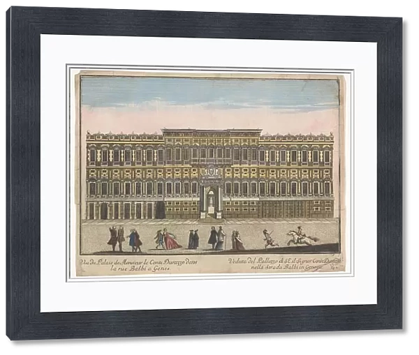View of the Palazzo Negrone in Genoa, 1700-1799. Creator: Unknown