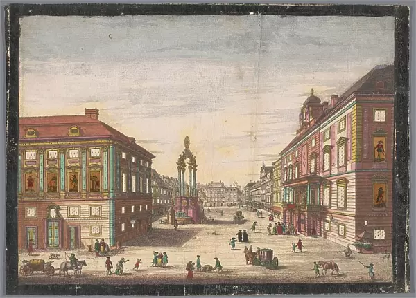 View of the Hoher Markt in Vienna, 1755-1779. Creator: Johann Sigrist