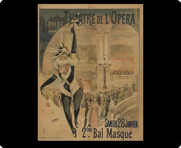 Théâtre de l'Opéra. Bal masqué, 1896. Creator: Gray (Boulanger), Henri (1858-1924)