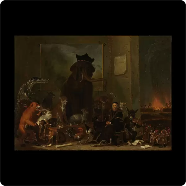 Satire on the trial of Johan van Oldenbarneveldt, 1663. Creator: Cornelis Saftleven