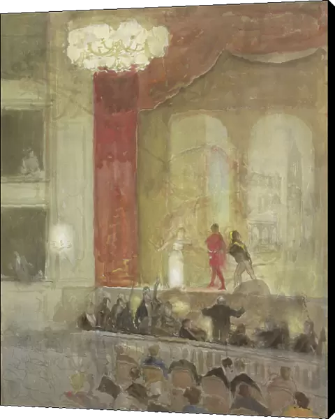 Princesse Schouwburg in The Hague during the performance of Othello, 1874-1927. Creator: Johan Antonie de Jonge